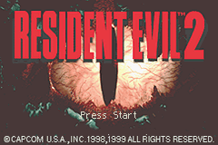 Resident Evil 2 (tech demo) Title Screen